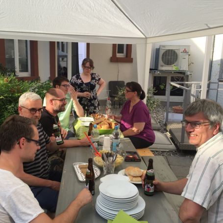 Gemütlicher Ausklang auf der Terrasse